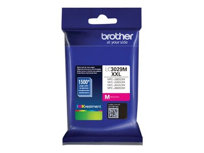Brother Magenta LC3029 INKvestment SHY Ink Cartridge, LC3029M, 32836347, Ink Cartridges & Ink Refill Kits - OEM