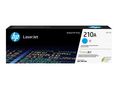HP 210A (W2101A) Cyan Original LaserJet Toner Cartridge, W2101A, 41611501, Toner and Imaging Components - OEM