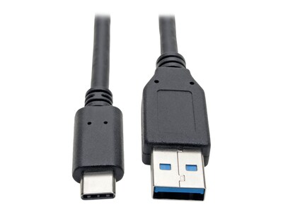 Tripp Lite USB 3.1 Gen 1 (5 Gbps) Type C to USB Type A M M Cable, Black, 6ft, U428-006, 35884467, Cables