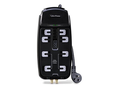 CyberPower Home Theater Series Surge Suppressor 2850 Joules, (8) Outlets, CSHT808TC, 14249958, Surge Suppressors