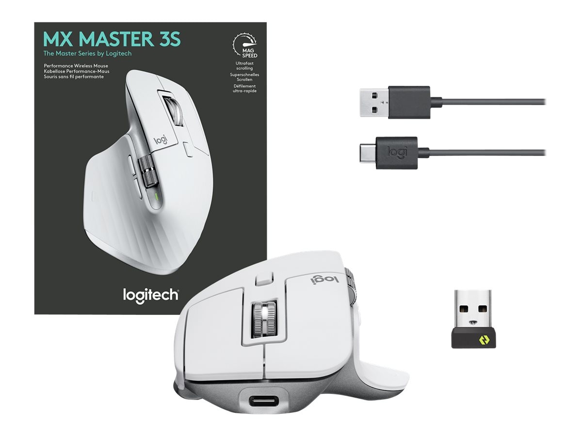 Logitech MX Master 3S Wireless Mouse (Pale Gray)