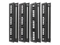 Tripp Lite 6w Deep Double Finger Duct with Cover High-Capacity Vertical Cable Manager, Black, 7 ft, SRCABLEVRT6HD2, 41703504, Rack Cable Management