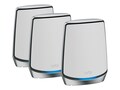 Netgear Orbi RBK853 Tri-Band Router w  2x Extenders 2.2Ghz CPU 1GB RAM 512MB Flash 8 x GbE ax 2.5GB, RBK853-100NAS, 37973893, Wireless Routers