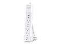 CyberPower 5-Outlet 1 USB-A 1 USB-C Surge Protector with 4ft cord, White, P504UC, 41748202, Surge Suppressors