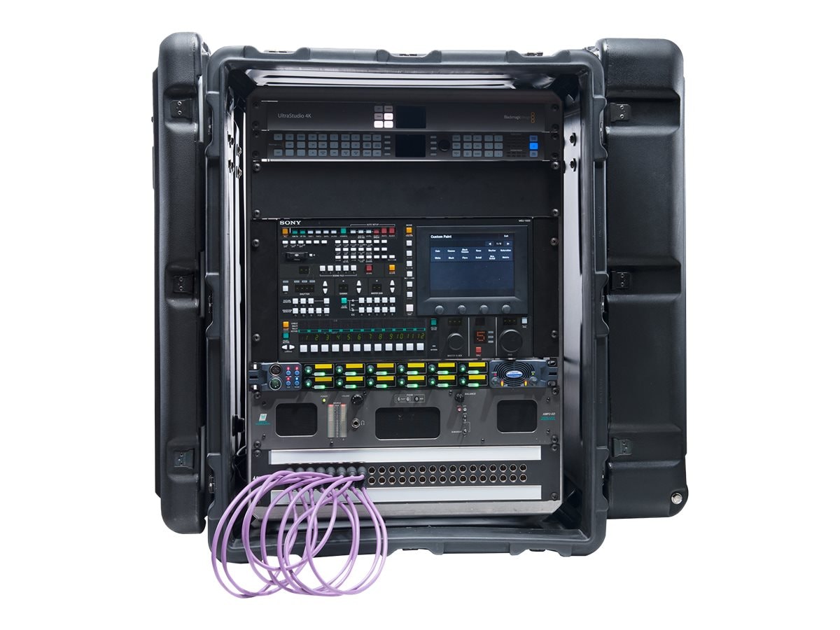 14u Rack Vs 22 Pelican Hardigg Super V Series Rack Mount 14U Case, Black (SUPER-V-14U-SAE)