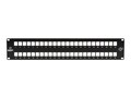 Black Box GigaStation2 High-Density Multimedia 48-Port 2U Modular Patch Panel, JPMT1048A, 8457451, Patch Panels