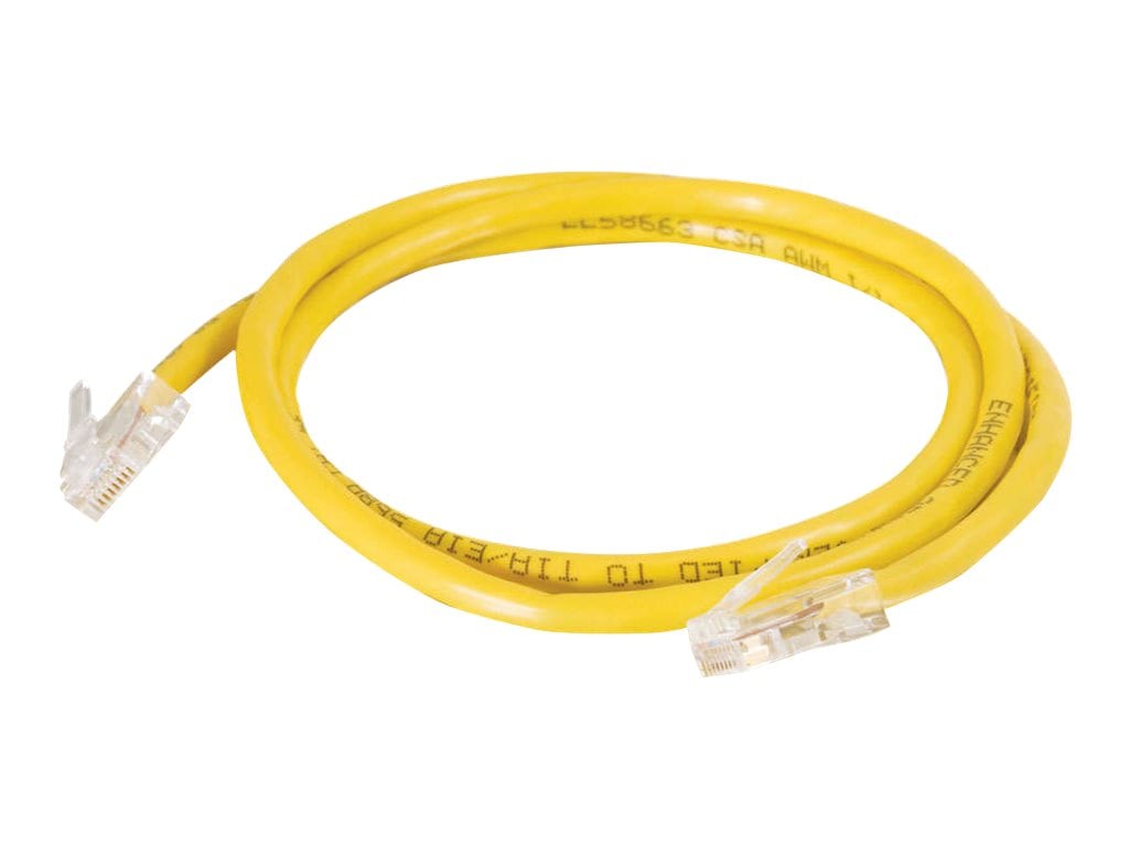 C2G Cat5e 350MHz Crossover Cable, Yellow, 25ft (26696)