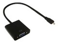 Total Micro MICRO HDMI M TO VGA F ADAP, MICH-VGA-TM                   , 41890562, Adapters & Port Converters
