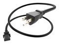 UNC Power Cord 5-15P to C13 10Amp , PWCD-515PC13-10A-06F-BLK, 41311645, Power Cords