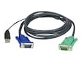 Aten PS 2 to USB Intelligent KVM Cable 10ft, 2L5203U, 5881265, Cables