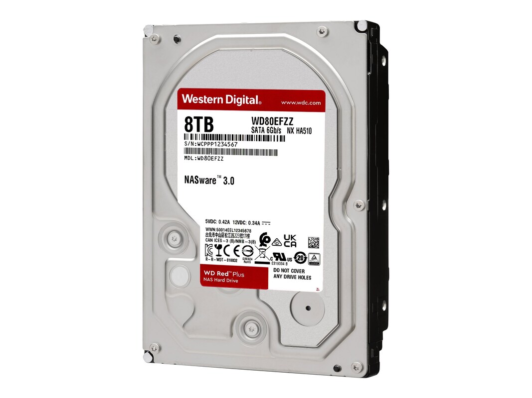 Western Digital 8TB WD Red Plus SATA 6Gb s 3.5" Internal NAS
