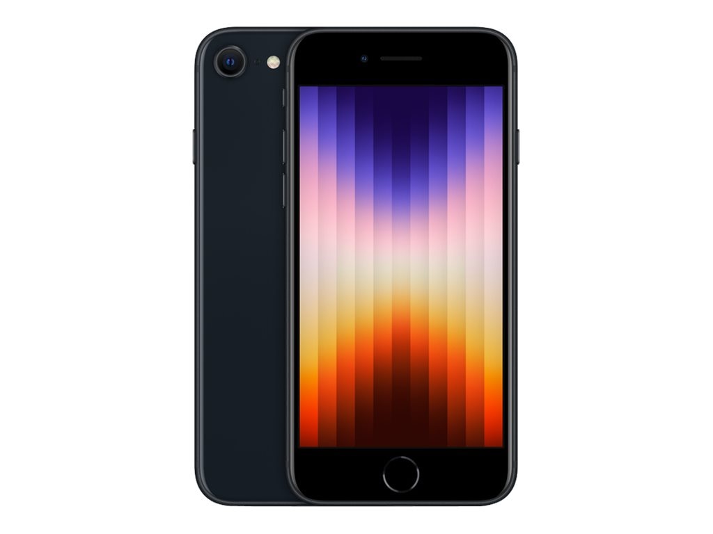 Apple iPhone SE, 64GB, Midnight - 3rd Generation 2022 (SIM-free