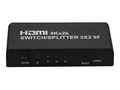 4Xem 2X2 Port HDMI Splitter, Supports 3D 4K 2K, 4XHDMI2X24K, 33518412, Video Converters, Extenders & Splitters 4Xem 2X2 Port HDMI Splitter, Supports 3D 4K 2K, 4XHDMI2X24K, 33518412, Video Converters, Extenders & Splitters