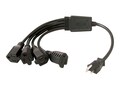 C2G 1 NEMA 5-15P to 4 NEMA 5-15R 16AWG 1-to-4 Power Cord Splitter, 18, 29803, 7712422, Power Cords C2G 1 NEMA 5-15P to 4 NEMA 5-15R 16AWG 1-to-4 Power Cord Splitter, 18, 29803, 7712422, Power Cords