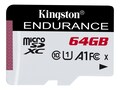 Kingston 64GB microSDXC Endurance Flash Memory Card, Class 10 , SDCE/64GB, 36852361, Memory - Flash