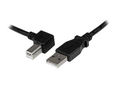 StarTech.com USB 2.0 A to Left Angle B Cable - M M, 1m, USBAB1ML, 16533021, Cables