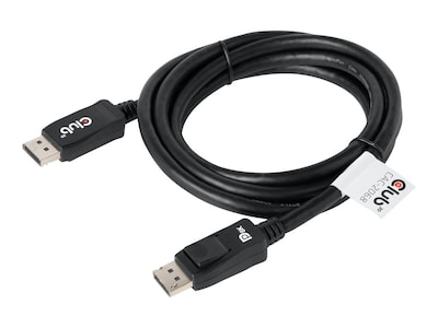 Club 3D 28AWG VESA Certified DisplayPort 1.4 M M HBR3 Cable, 2m, CAC-2068 , 41880293, Cables Club 3D 28AWG VESA Certified DisplayPort 1.4 M M HBR3 Cable, 2m, CAC-2068 , 41880293, Cables