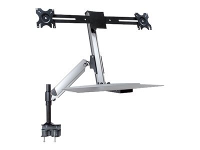 Doublesight Sit Stand Full Motion Lift Arm With Keyboard Tray Ds