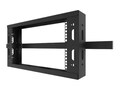 C2G 6RU Q-Series Overhead Cable Pathway Rack, Black, TAA , QSOHR-6RU-B, 35254570, Rack Cable Management