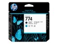 HP 774 Matte Black Cyan DesignJet Printhead, P2W01A, 35704999, Printer Accessories