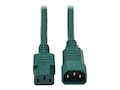 Tripp Lite Heavy Duty Power Extension Cord, 15A, 14AWG IEC-320-C14 to IEC-320-C13, Green, 6ft, P005-006-AGN, 32985967, Power Cords Tripp Lite Heavy Duty Power Extension Cord, 15A, 14AWG IEC-320-C14 to IEC-320-C13, Green, 6ft, P005-006-AGN, 32985967, Power Cords