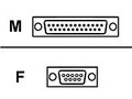 Epson Null Modem Cable DB9F to DB25M 10ft, EPSON-003G, 6253463, Cables