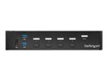 StarTech.com 4-Port DisplayPort KVM Switch With Built-in USB 3.0 Hub - 4K30, SV431DPU3A2, 32081925, KVM Switches