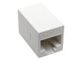 Tripp Lite Cat6 Straight-Through Modular Compact In-Line Coupler (RJ45 F F), White, TAA, N234-001-WH, 34709350, Cable Accessories