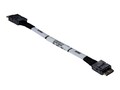 Supermicro OCuLink SFF-8611 (x4) to OCuLink SFF-8611 (x4) Flat Cable, 30cm, CBL-SAST-1002-1, 41764710, Cables