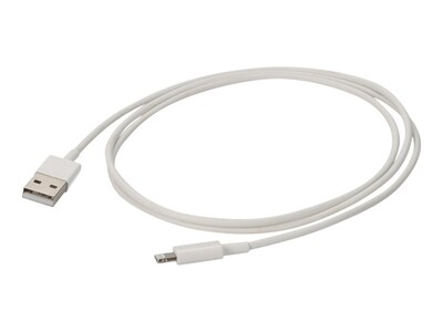 AddOn USB 2.0 Type A Male to Lightning Male Cable, White, 1m, USB2LGTSL1MW, 41059729, Cables
