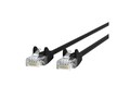 Belkin CAT6 RJ-45 M M UTP 24AWG Snagless Molded Ethernet Patch Cable, Black, 75ft, A3L980-75-BLK-S, 41058020, Cables