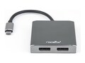 Rocstor USB-C to Dual DisplayPort 4K 60Hz Adapter, Y10A201-A1, 35251985, Adapters & Port Converters