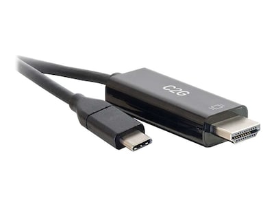 C2G USB-C to HDMI M M 4K 60Hz Audio Video Adapter Cable, Black, 3ft, 26888, 38041094, Cables C2G USB-C to HDMI M M 4K 60Hz Audio Video Adapter Cable, Black, 3ft, 26888, 38041094, Cables