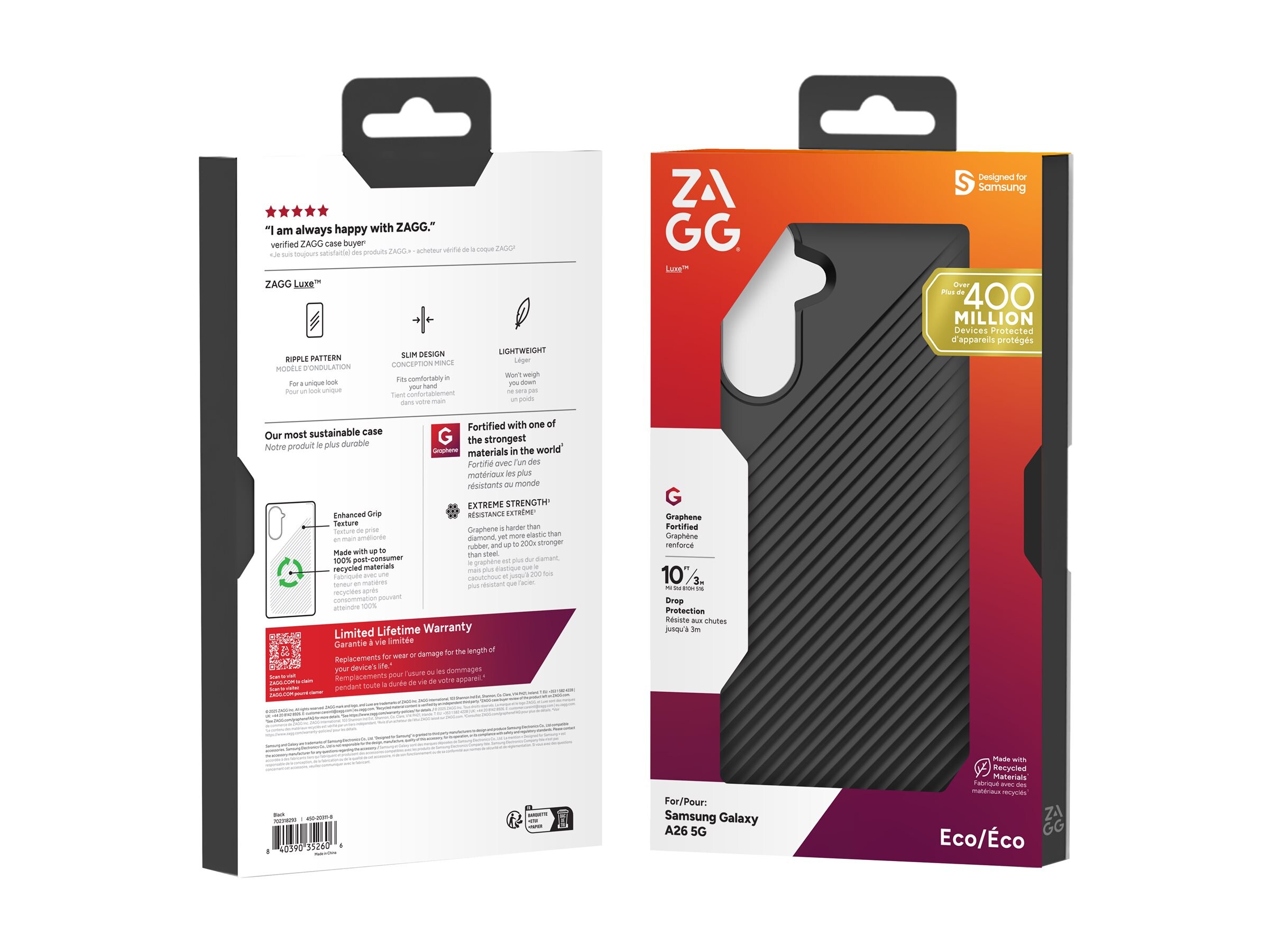 ZAGG Luxe Recycled Case for Galaxy A26 5G - Black (702318293 ) ZAGG Luxe Recycled Case for Galaxy A26 5G - Black (702318293 )