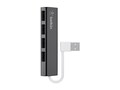 Belkin 4-Port USB-A Ultra-Slim Travel Hub and Port Extender w  USB-A to 4xUSB-A - Black, F4U042BT, 18637780, USB & Firewire Hubs