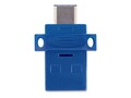 Verbatim 128GB Store ‘n’ Go Dual USB 3.2 Gen 1 Flash Drive for USB-C Devices, Blue, 71275, 41694258, Flash Drives