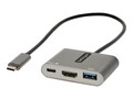 StarTech.com USB-C to HDMI 4K Multiport Adapter with 100W PD Pass-Through, 5Gbps USB 3.0 Hub, CDP2HDUACP2, 41319424, Docking Stations & Port Replicators