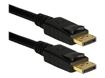 QVS DisplayPort (M-M) Digital A V Cable with Latches, 6ft, DP-06, 15741240, Cables