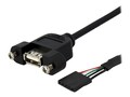 StarTech.com Panel Mount USB Cable - USB A to Motherboard Header Cable F F, 3ft, USBPNLAFHD3, 16365725, Cables StarTech.com Panel Mount USB Cable - USB A to Motherboard Header Cable F F, 3ft, USBPNLAFHD3, 16365725, Cables