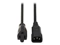 Tripp Lite Power Adapter Cord IEC320C14M to NEMA5-15R - 2 feet, P002-002, 4900719, Power Cords Tripp Lite Power Adapter Cord IEC320C14M to NEMA5-15R - 2 feet, P002-002, 4900719, Power Cords