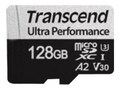 Transcend 128GB Microsd w  Adapter , TS128GUSD340S, 41250642, Memory - Flash