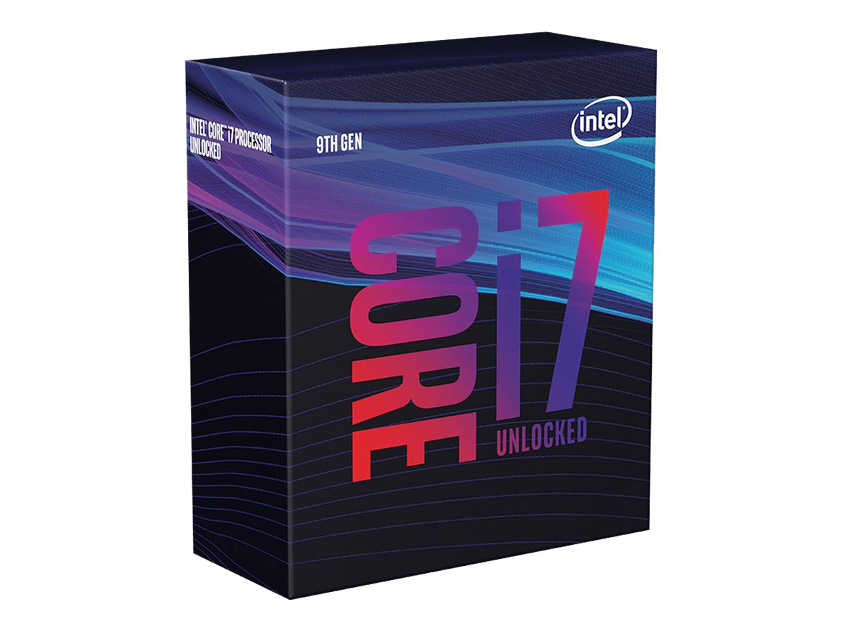 Intel Processor, Core i7-9700K 3.6GHz 4.9GHz Turbo 8-core 12MB SmartCache  95W 2666MHz DDR4