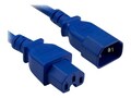 ENET C14 to C15 Power Extension Cord, Blue, 6ft, C14C15-BL-6F-ENC, 33110290, Power Cords