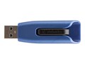 Verbatim 128GB Store ‘n’ Go V3 MAX USB 3.0 Flash Drive, Blue Black, 49808, 17031639, Flash Drives