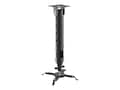 Siig Universal Height Adjustable Ceiling Mount for Projectors up to 44 lbs, Black, CE-MT2912-S1, 35067791, Stands & Mounts - Projectors