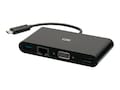 C2G USB-C to HDMI, VGA, USB-A, and RJ45 Multiport Adapter - 4K 30Hz - Black, C2G29828, 41298079, Adapters & Port Converters C2G USB-C to HDMI, VGA, USB-A, and RJ45 Multiport Adapter - 4K 30Hz - Black, C2G29828, 41298079, Adapters & Port Converters