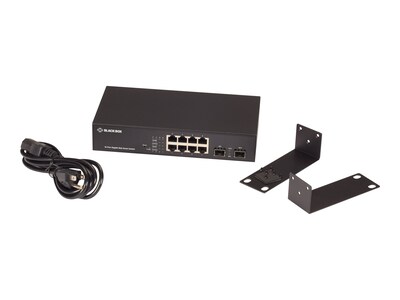 Black Box Gigabit Web Smart Switch 10 Port US Intl Not Japan , LGB710A, 37678632, Network Switches Black Box Gigabit Web Smart Switch 10 Port US Intl Not Japan , LGB710A, 37678632, Network Switches