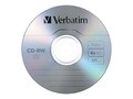 Verbatim 4X 700MB (80min) CD-RW Branded Slim Case  (1-pack), 95117, 6763172, CD Media