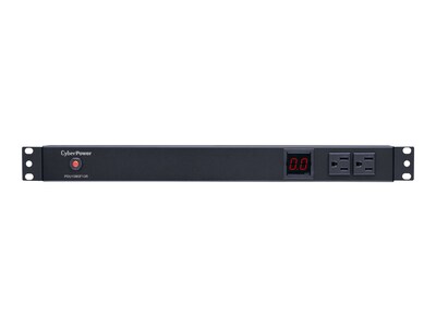 CyberPower Metered PDU 120V 15A 1U RM 5-15P Input 15ft Cord (14) 5-15R Outlets, RoHS, PDU15M2F12R, 11261978, Power Distribution Units