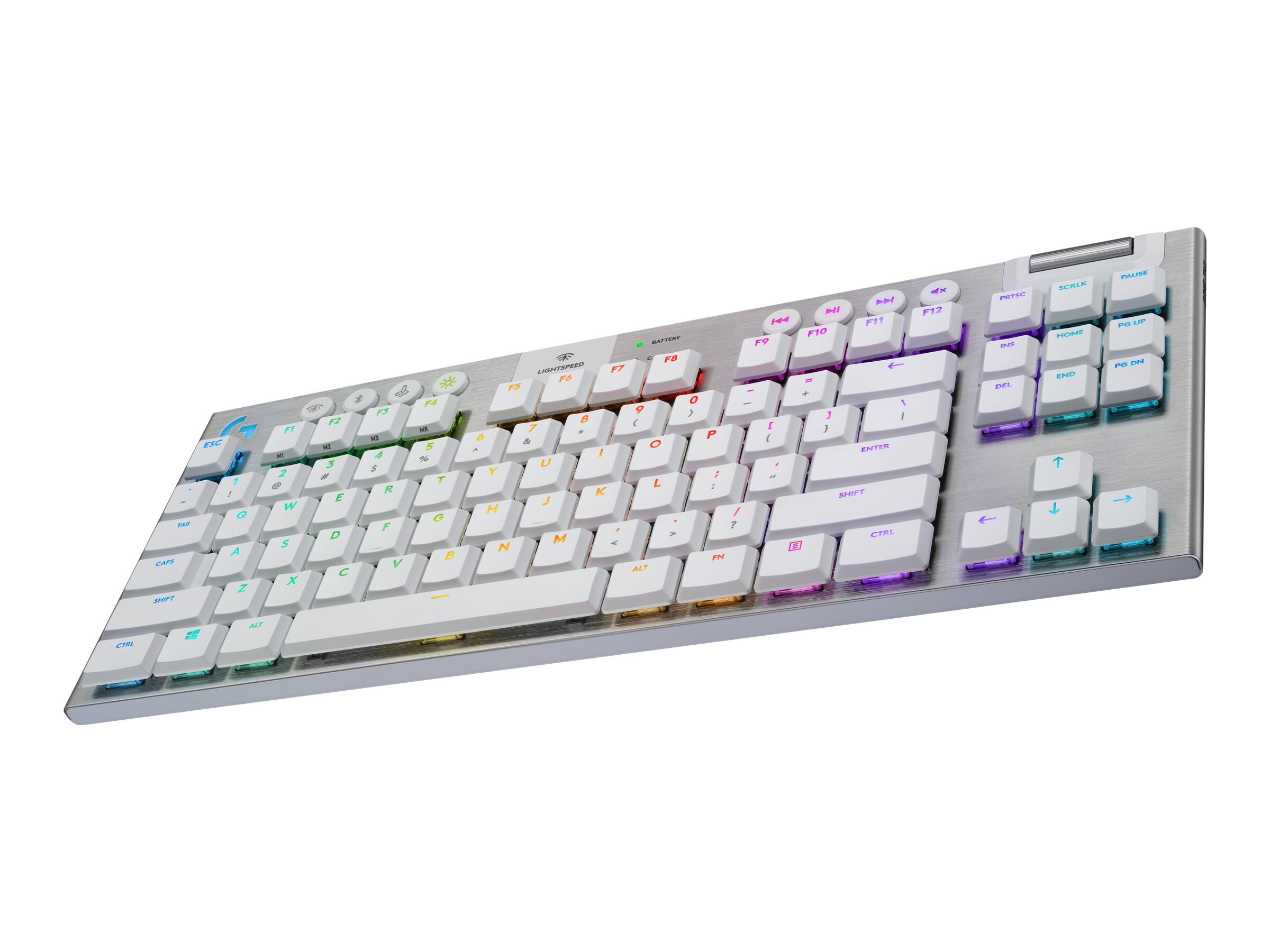 G915 X LIGHTSPEED TKL ワイヤレス ホワイト Amazon.com: Logitech G915 TKL White Tactile Tenkeyless